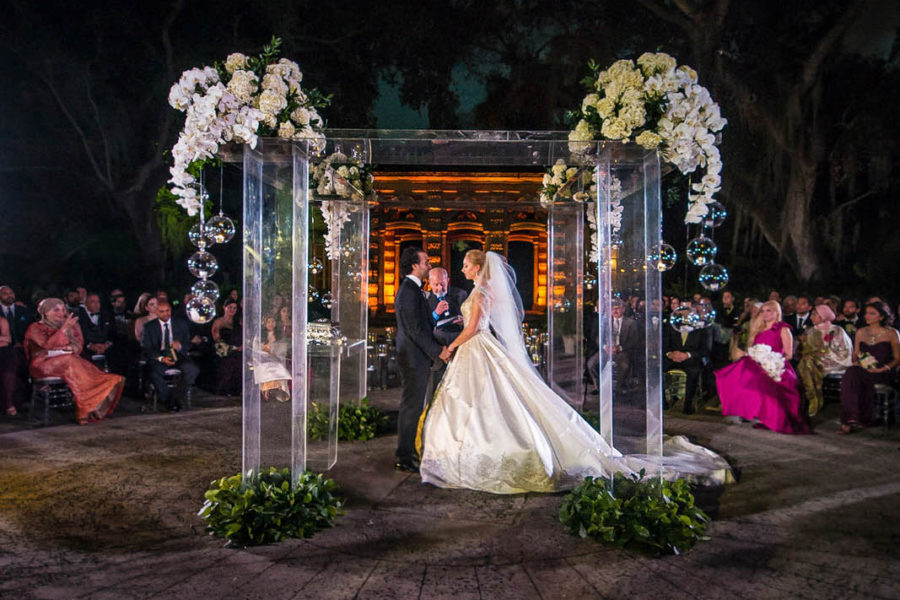 luxury wedding ceremony in Vizcaya