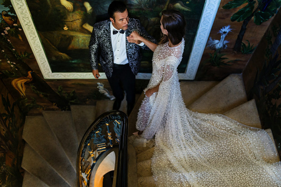 luxury wedding inspiration in Versace mansion