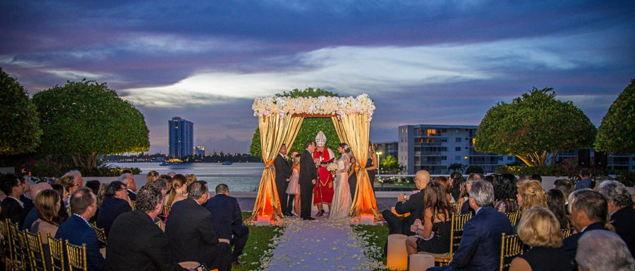 wedding ceremony setup