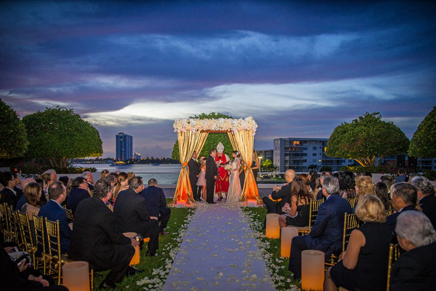 wedding ceremony setup