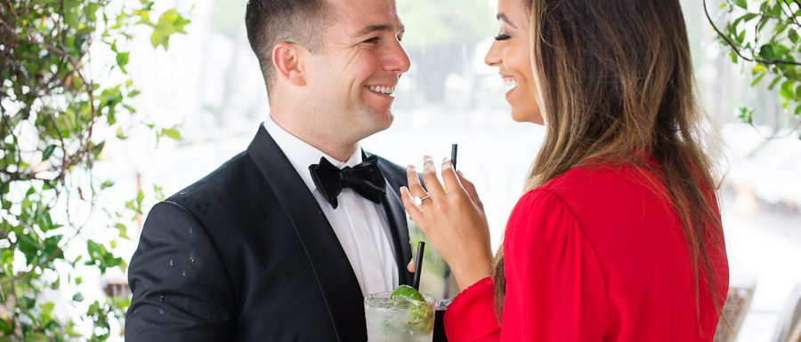 mojitos for engagement session
