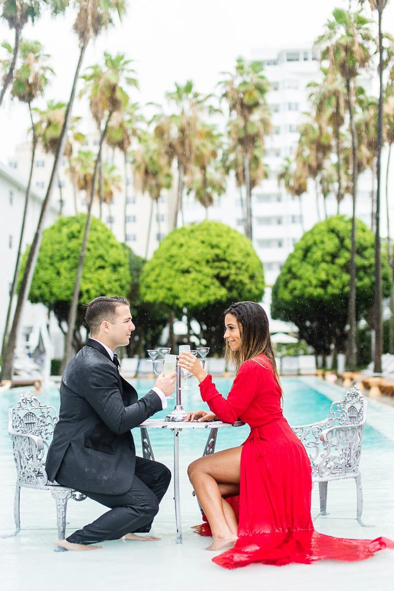 Delano Miami Beach engagement session