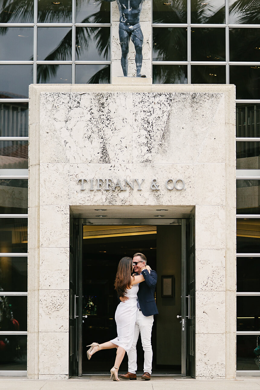 Melissa and Chris' Worth Avenue Engagement Session - Worth Ave