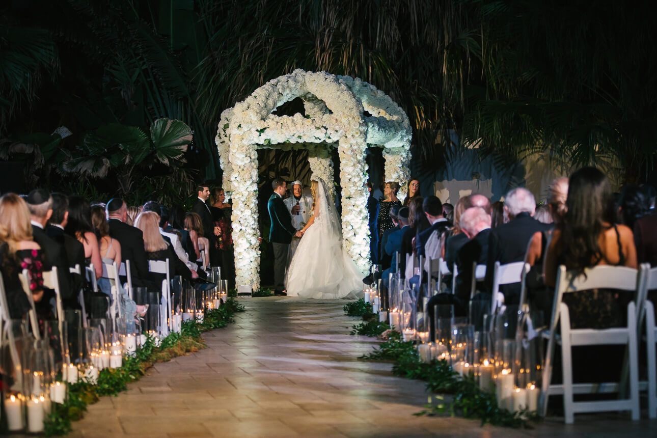 gorgeous Fisher Island Club Wedding ceremony