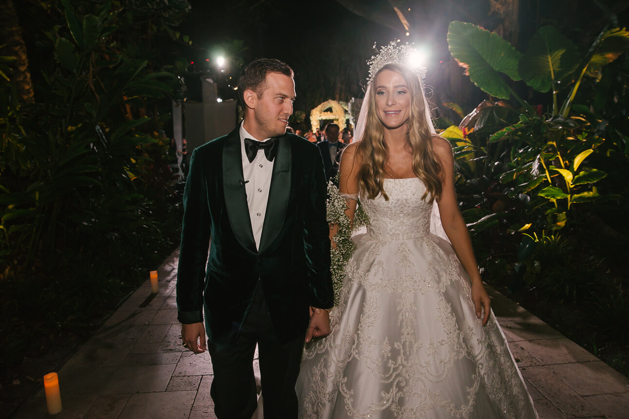 Fisher Island Club Wedding ceremony end