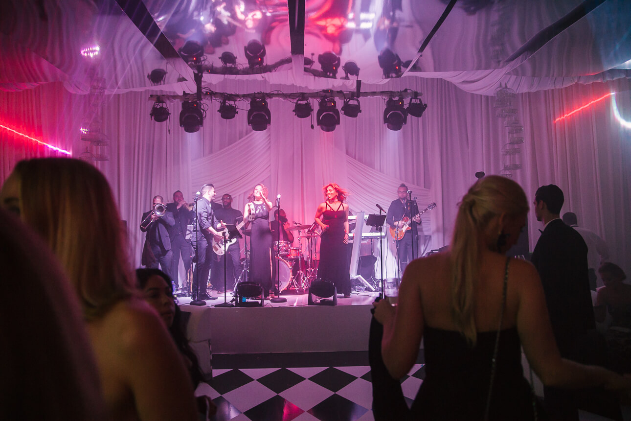 Flavour band for Fisher Island Club Wedding