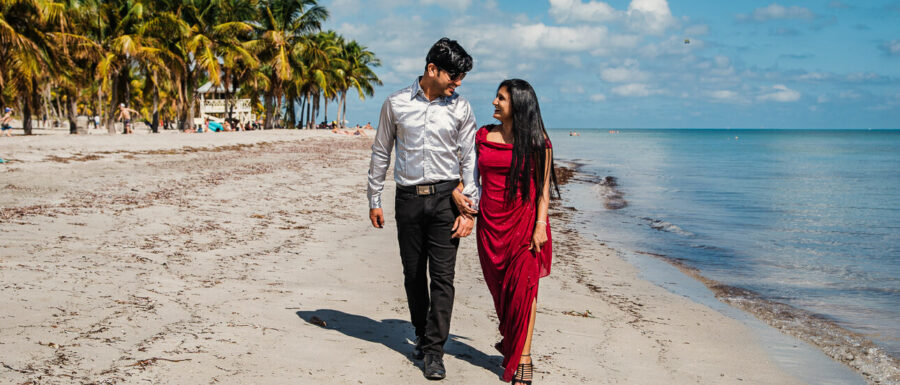 Karishma and Abhijit's Save the Date Pre Wedding shoot in Miami