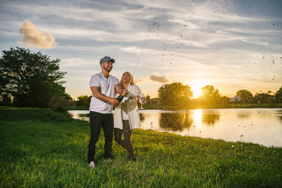 nature preserve engagement session